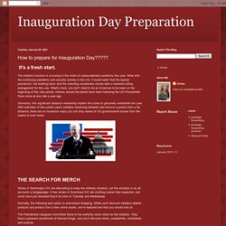 Inauguration Day Preparation: How to prepare for Inauguration Day?????