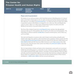 Race and Incarceration – The Center for Prisoner Health and Human Rights