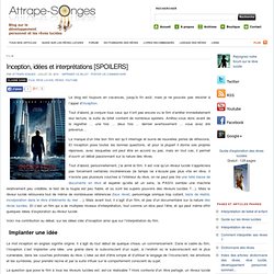 Inception, idées et interprétations [SPOILERS] - Film