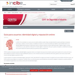 INCIBE - CERTSI, Guías y Estudios, Guías