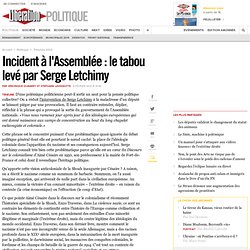Incident à l'Assemblée : le tabou levé par Serge Letchimy