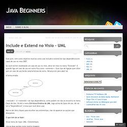 Include e Extend no Visio – UML