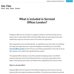 Serviced Offices London?