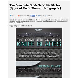 The Complete Guide To Knife Blades Including Benchmade Knives (Types of Knife Blades) [Infographic]