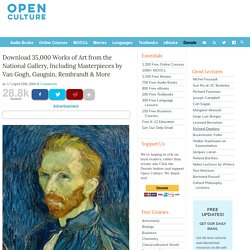 Download 35,000 Works of Art from the National Gallery, Including Masterpieces by Van Gogh, Gauguin, Rembrandt & More