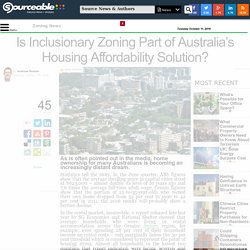 Is Inclusionary Zoning Part of Australia's Housing Affordability Solution?