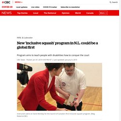 New 'inclusive squash' program in N.L. could be a global first