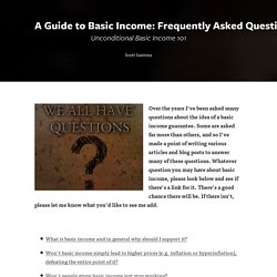 A Guide to Basic Income: Frequently Asked Questions about UBI