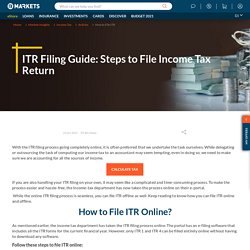 Income Tax Return Filing - How To File ITR Online