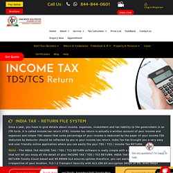 File Income Tax Return Online