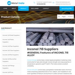 Inconel 718 Suppliers