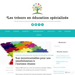 Les incontournables pour une sensibilisation à l’autisme réussie – Les trésors en éducation spécialisée