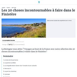 Les 20 choses incontournables à faire dans le Finistère