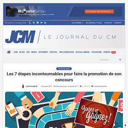 Les 7 étapes incontournables pour faire la promotion de son concours