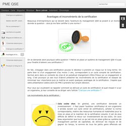 Avantages et inconvénients de la certification