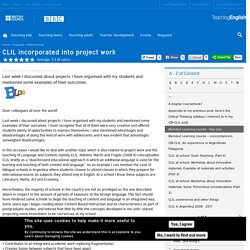 CLIL incorporated into project work