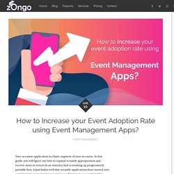 How to Increase your Event Adoption Rate using Event Management Apps?