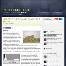 Increase the Dynamic Range of a Photo