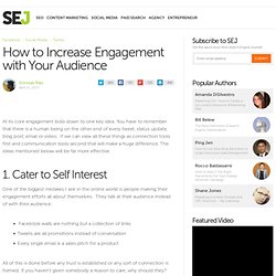 How to Increase Engagement with Your Audience