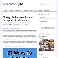 27 Ways To Increase Student Engagement In Learning