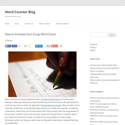 Article count words in essay