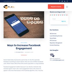 Ways to Increase Facebook Engagement