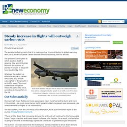 Steady increase in flights will outweigh carbon cuts