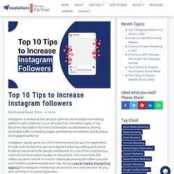 Top 10 Tips to Increase Instagram followers