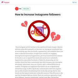 How to increase instagrame followers - rida