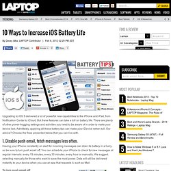 Top 10 iOS Battery Savers