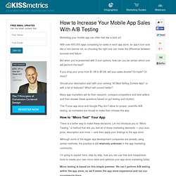 How to Increase Your Mobile App Sales With A/B Testing