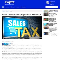 Sales tax increase proposed in Kentucky