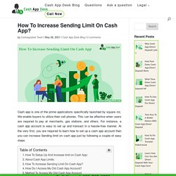 Increase Sending Limit On Cash App