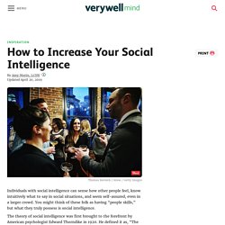 How to Increase Your Social Intelligence
