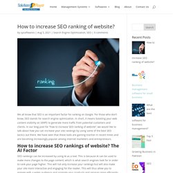 How to increase SEO ranking of website?