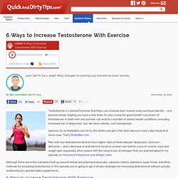 6 Ways to Increase Testosterone With Exercise