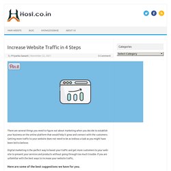 Increase Website Traffic in 4 Steps