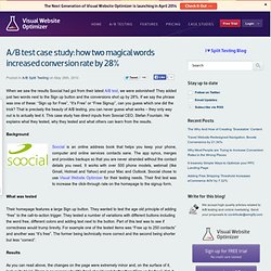 A/B test case study: how two magical words increased conversion