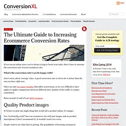 The Ultimate Guide to Increasing Ecommerce Conversion Rates