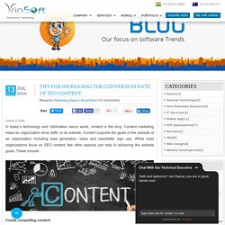 Tips for Increasing the Conversion Rate of SEO Content