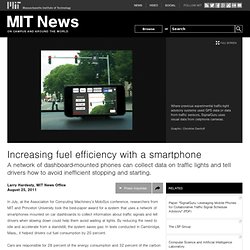 Increasing fuel efficiency with a smartphone
