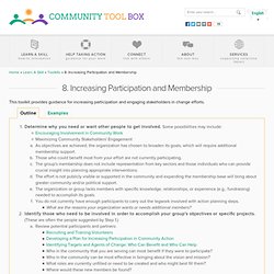 Increasing Participation & Membership