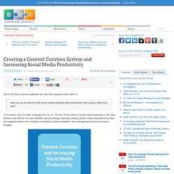 Creating a Content Curation System and Increasing Social Media Productivity