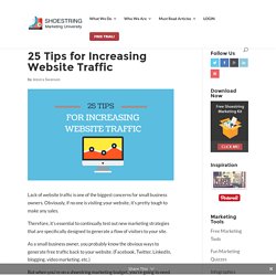 25 Simple Tips for Increasing Website Traffic