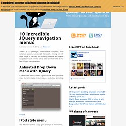 10 incredible JQuery navigation menus