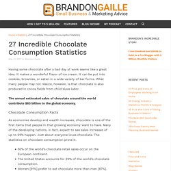 27 Incredible Chocolate Consumption Statistics