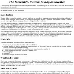 The Incredible, Custom-fit Raglan Sweater