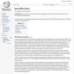 Incredible India