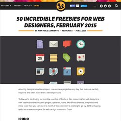 50 incredible freebies for web designers, February 2015