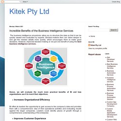 Kitek Pty Ltd: Incredible Benefits of the Business Intelligence Services